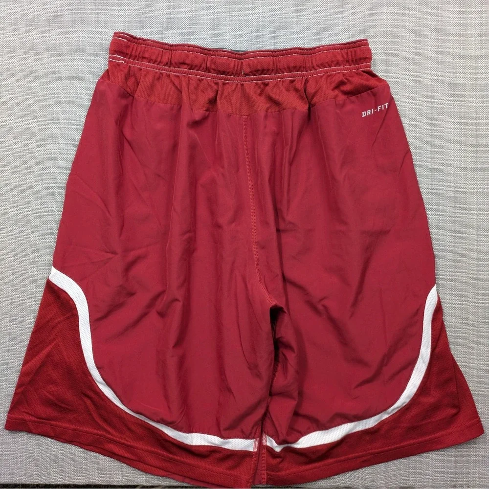 Oklahoma Sooners Shorts Mens XL Red NCAA Basketball Nike Dri-FIT OU Logo